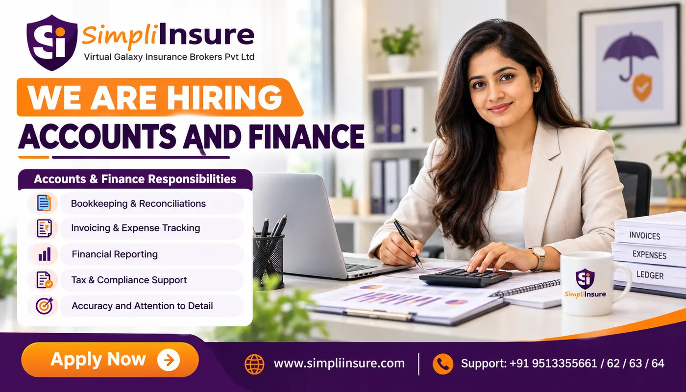 Accounts and Finance job opening at SimpliInsure, Bengaluru